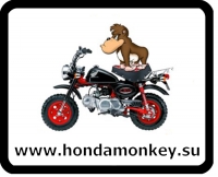 Номер Honda Monkey с обезьянкой